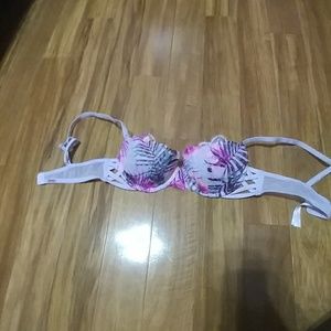 Pink push up bra